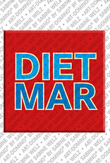 ART-DOMINO® BY SABINE WELZ DIETMAR - Magnet mit dem Vornamen DIETMAR