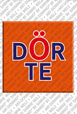 ART-DOMINO® BY SABINE WELZ DÖRTE - Magnet with the name DÖRTE