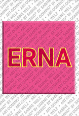 ART-DOMINO® BY SABINE WELZ ERNA - Magnet mit dem Vornamen ERNA