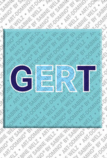 ART-DOMINO® BY SABINE WELZ GERT - Aimant avec le nom  GERT