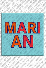ART-DOMINO® BY SABINE WELZ MARIAN - Magnet mit dem Vornamen MARIAN