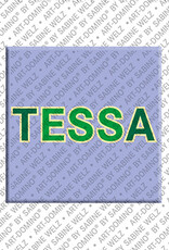 ART-DOMINO® BY SABINE WELZ TESSA - Magnet with the name TESSA