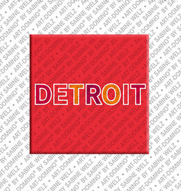 ART-DOMINO® BY SABINE WELZ Aimant - USA - Detroit - 00