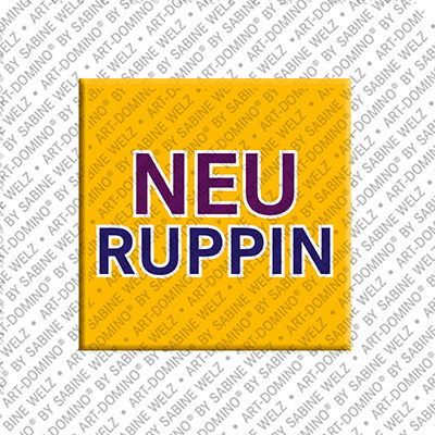 ART-DOMINO® BY SABINE WELZ Neu Ruppin - Schriftzug