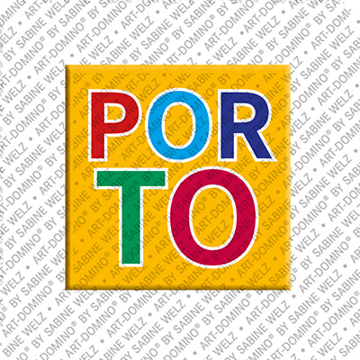 ART-DOMINO® BY SABINE WELZ Porto - Schriftzug