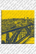 ART-DOMINO® BY SABINE WELZ Porto - Blick auf Ponte Loui I und Ribeira