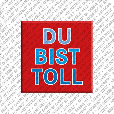 ART-DOMINO® BY SABINE WELZ DU BIST TOLL - Magnet DU BIST TOLL