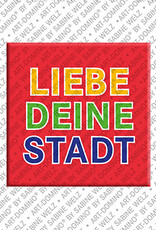 ART-DOMINO® BY SABINE WELZ LIEBE DEINE STADT - Aimant LIEBE DEINE STADT