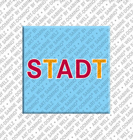 ART-DOMINO® BY SABINE WELZ Aimant - STADT