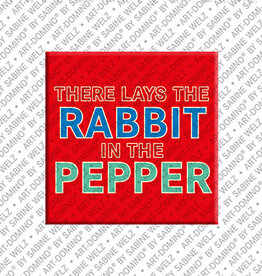 MAGNET-STORIES Aimant - THERE LAYS THE RABBIT IN THE PEPPER