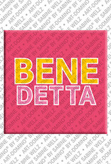 ART-DOMINO® BY SABINE WELZ BENEDETTA - Aimant avec le nom  BENEDETTA