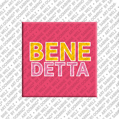 ART-DOMINO® BY SABINE WELZ BENEDETTA - Aimant avec le nom  BENEDETTA