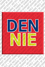 ART-DOMINO® BY SABINE WELZ DENNIE - Aimant avec le nom  DENNIE