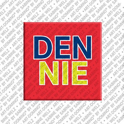 ART-DOMINO® BY SABINE WELZ DENNIE - Aimant avec le nom  DENNIE