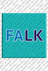 ART-DOMINO® BY SABINE WELZ FALK - Magnet with the name FALK