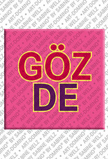 ART-DOMINO® BY SABINE WELZ GÖZDE - Magnet with the name GÖZDE