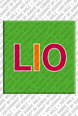 ART-DOMINO® BY SABINE WELZ LIO - Magnet with the name LIO