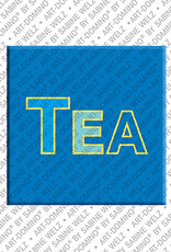 ART-DOMINO® BY SABINE WELZ TEA - Magnet with the name TEA