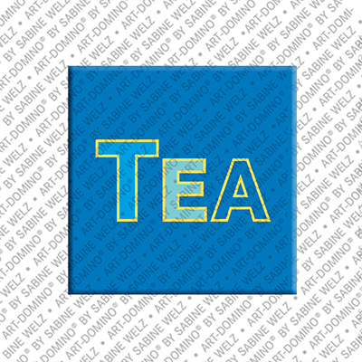 ART-DOMINO® BY SABINE WELZ TEA - Aimant avec le nom  TEA