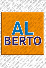 MAGNET-STORIES ALBERTO - Aimant avec le nom  ALBERTO