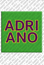 ART-DOMINO® BY SABINE WELZ ADRIANO - Aimant avec le nom  ADRIANO