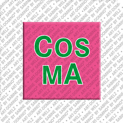 ART-DOMINO® BY SABINE WELZ COSMA - Magnet mit dem Vornamen COSMA