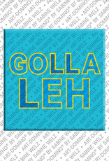 ART-DOMINO® BY SABINE WELZ GOLLALEH - Magnet with the name GOLLALEH
