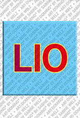 ART-DOMINO® BY SABINE WELZ LIO - Magnet with the name LIO