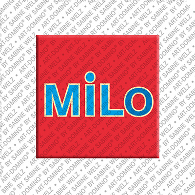 ART-DOMINO® BY SABINE WELZ MILO - Magnet with the name MILO