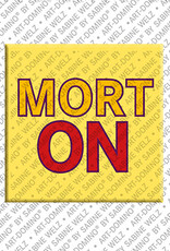 ART-DOMINO® BY SABINE WELZ MORTON - Magnet with the name MORTON