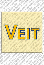 ART-DOMINO® BY SABINE WELZ VEIT - Aimant avec le nom  VEIT