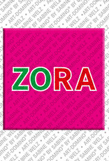 ART-DOMINO® BY SABINE WELZ ZORA - Aimant avec le nom  ZORA