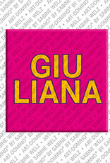 ART-DOMINO® BY SABINE WELZ Giuliana – Magnet with the name Giuliana