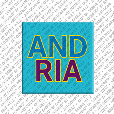 ART-DOMINO® BY SABINE WELZ ANDRIA - Magnet with the name ANDRIA