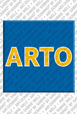 ART-DOMINO® BY SABINE WELZ ARTO - Magnet with the name ARTO