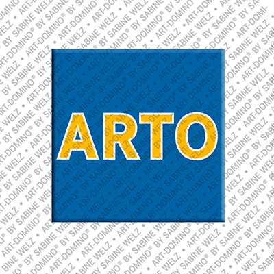 ART-DOMINO® BY SABINE WELZ ARTO - Aimant avec le nom  ARTO