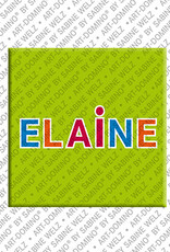 ART-DOMINO® BY SABINE WELZ Elaine - Magnet mit dem Vornamen Elaine