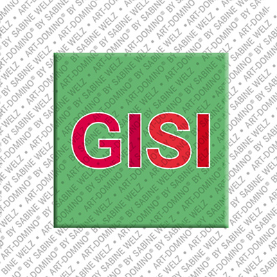 MAGNET-STORIES GISI - Magnet mit dem Vornamen GISI