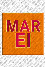 ART-DOMINO® BY SABINE WELZ MAREI - Magnet with the name MAREI