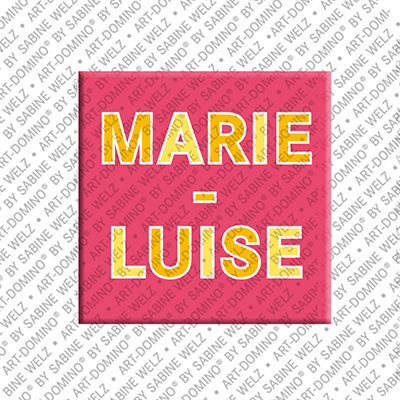 ART-DOMINO® BY SABINE WELZ MARIE-LUISE - Magnet with the name MARIE-LUISE