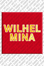 ART-DOMINO® BY SABINE WELZ WILHELMINA - Aimant avec le nom WILHELMINA