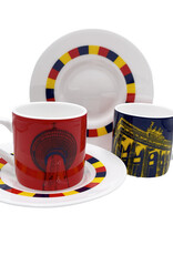 ART-DOMINO® BY SABINE WELZ Berlin Espressotasse 04 - Brandenburger Tor + Fernsehturm