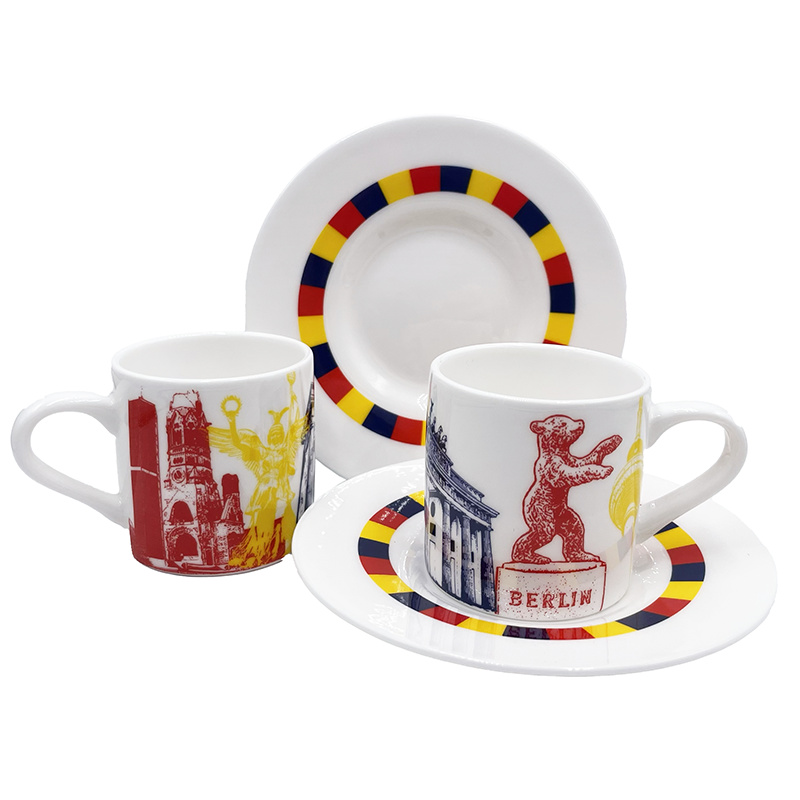 ART-DOMINO® BY SABINE WELZ Berlin Espresso mug 03 - Berlin-Collage