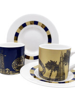 ART-DOMINO® BY SABINE WELZ Dubai Espressotasse 01 - Burj Khalifa + Future Museum