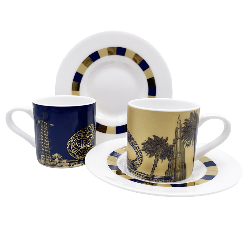 MAGNET-STORIES Dubai Espresso mug 01 - Burj Khalifa + Future Museum