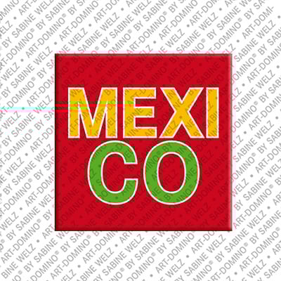 ART-DOMINO® BY SABINE WELZ Mexico - Schriftzug