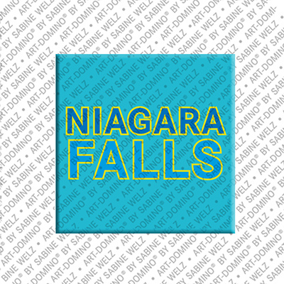 ART-DOMINO® BY SABINE WELZ Niagarafalls - Schriftzug