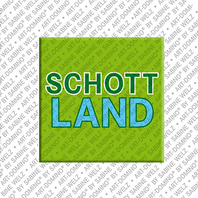 ART-DOMINO® BY SABINE WELZ Schottland - Schriftzug
