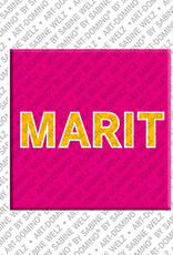 ART-DOMINO® BY SABINE WELZ MARIT - Magnet with the name MARIT