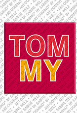 ART-DOMINO® BY SABINE WELZ TOMMY - Aimant avec le nom TOMMY